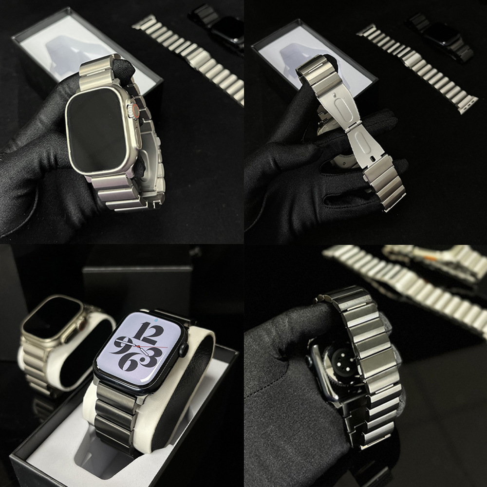 Title 7, Large Particle Titanium Alloy Watch Strap