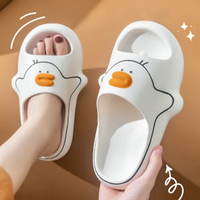 Women's Sandals Summer Student Dormitory Cute Girl Heart Indoor And Outdoor Non slip Platform White - Shop at LoveMi