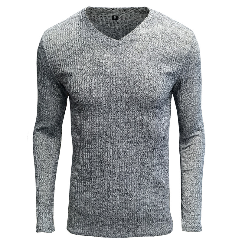 Title 8, European and American knitted mens long-sleeve...