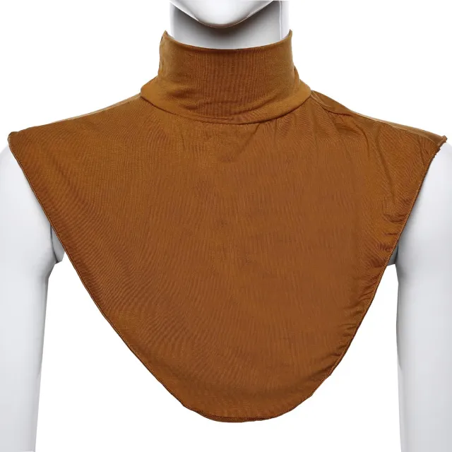 Women's Fake Collar Shirt Cover Scarf Camel - Shop at LoveMi