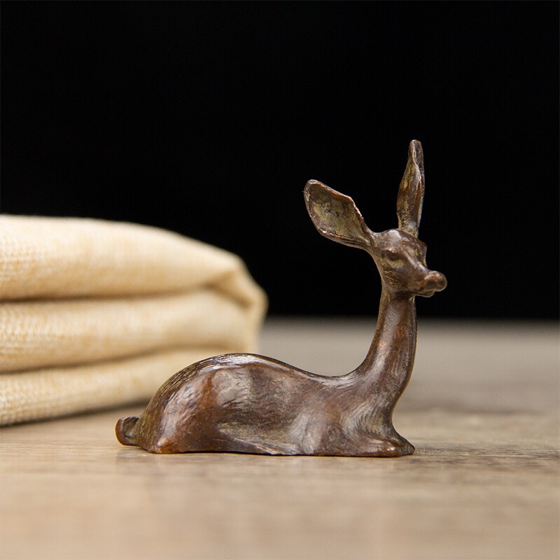 Title 17, Retro Purple Bronze Deer Decoration Alloy Deer ...