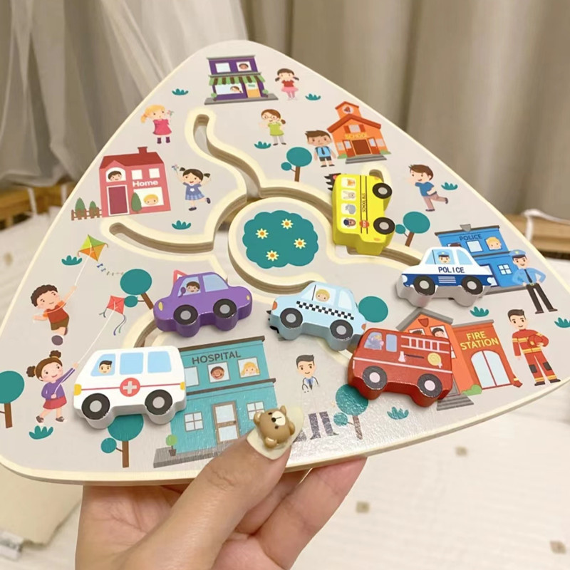 Wooden Brain-Training Logic And Concentration Game