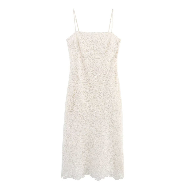 European And American Style Fashion Simple Camisole Lace Dress