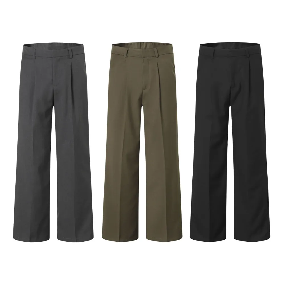 American Retro Loose Design Casual Trousers
