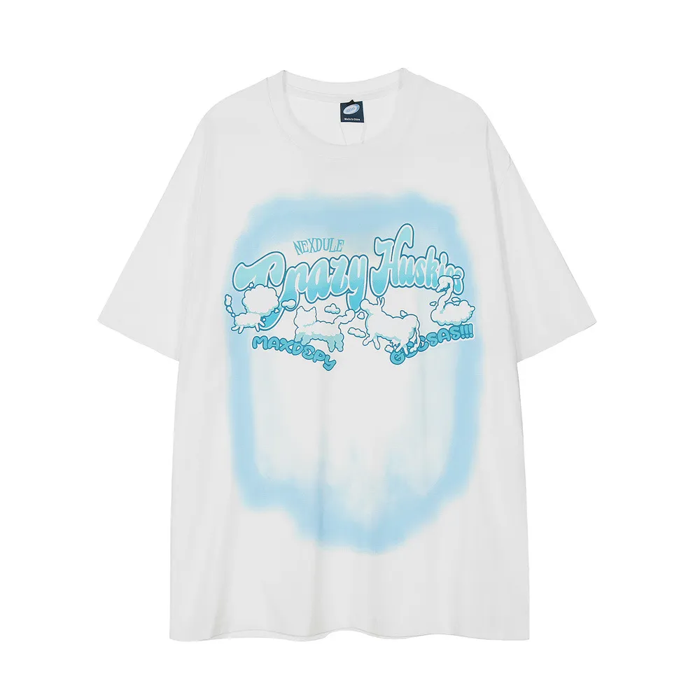 Abstract Animal Print Short-sleeved T-shirt For Men