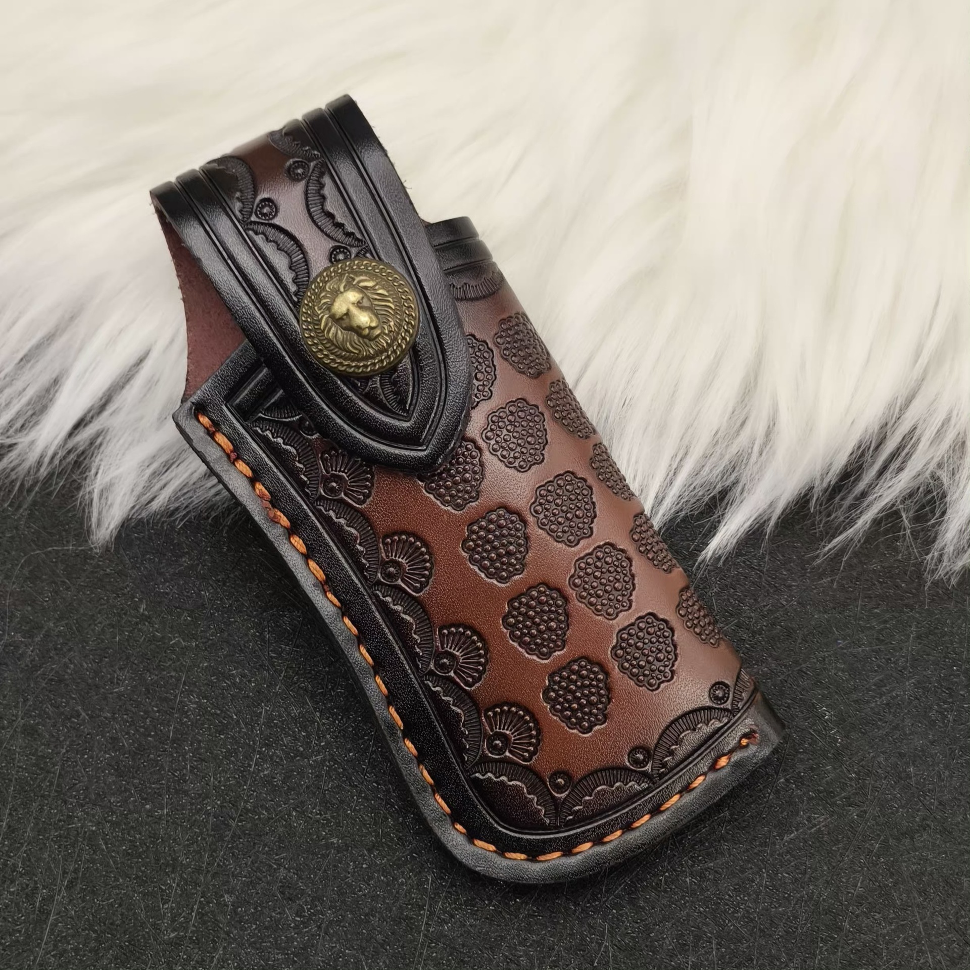 Damascus Steel Outdoor Folding Knife Portable Fruit Knife Sharp