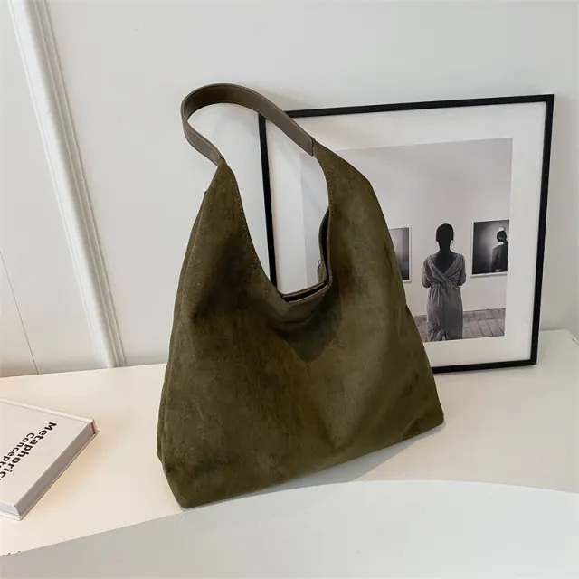 Large Capacity Fashion Ladies Casual Shoulder Underarm Tote Bag Green - Shop at LoveMi