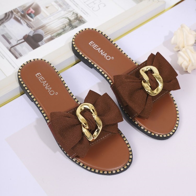 Comfortable Leopard-print Flip-flops Large Size