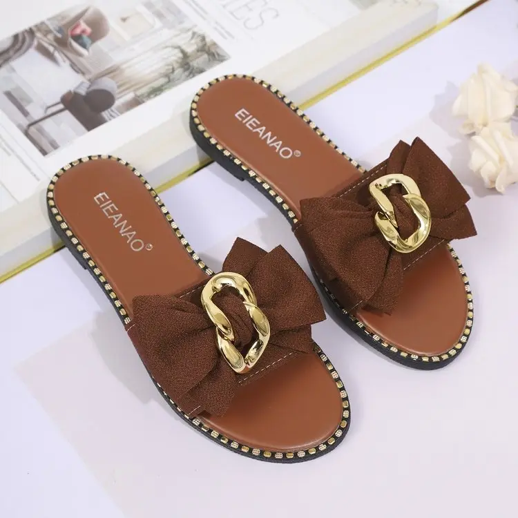 Comfortable Leopard-print Flip-flops Large Size