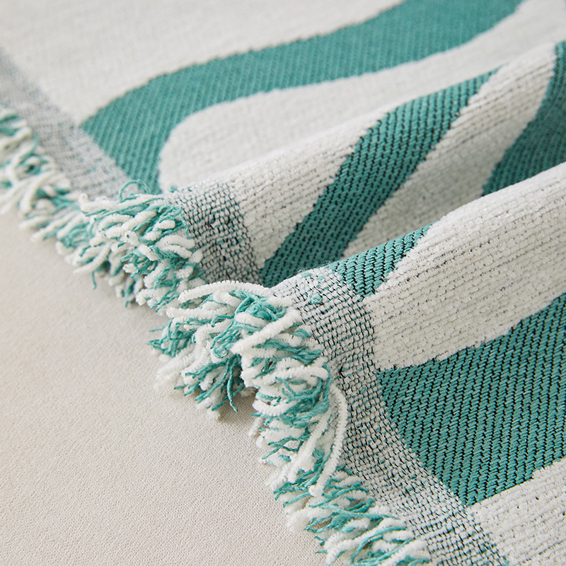 Simple Floral Sofa Cover And Cushion