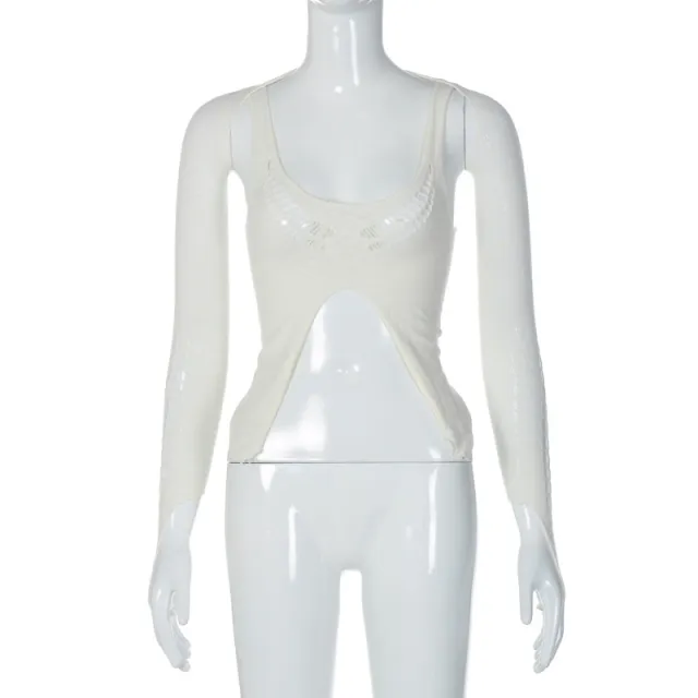 Short Chest Wrap Long Sleeve Two piece Set Apricot - Shop at LoveMi