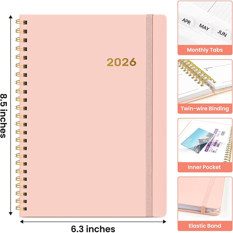 A5 Planner 2026 Coil Notebook