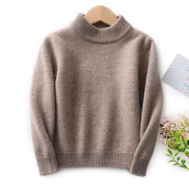 CUHK Children's Round Neck Seven Needle Thickened Sweater