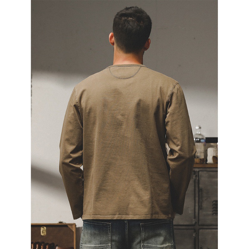 Mens Heavyweight Retro Long-Sleeve T-Shirt