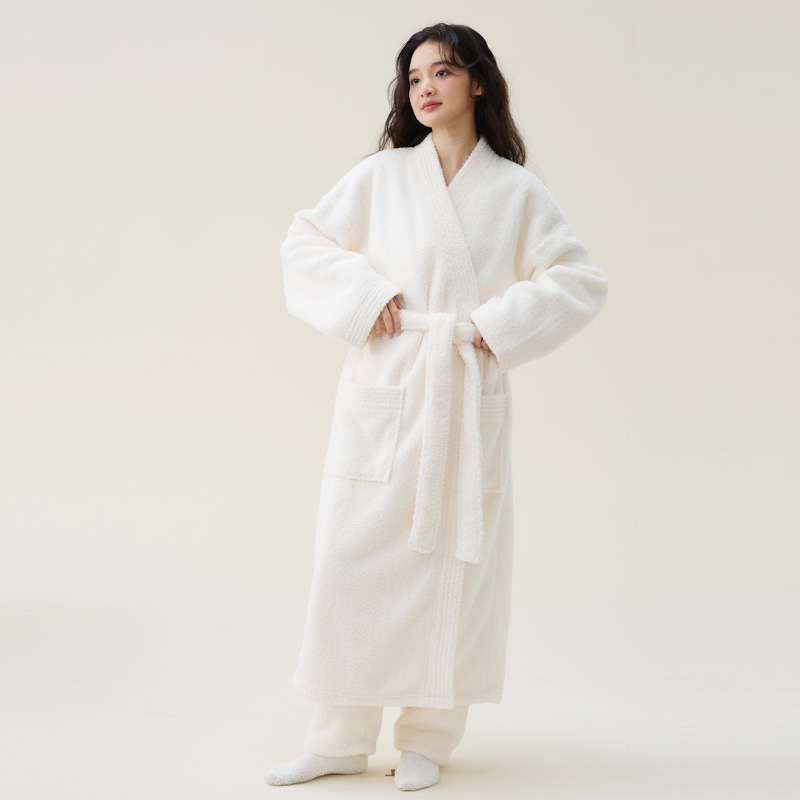 Women White Bathrobe