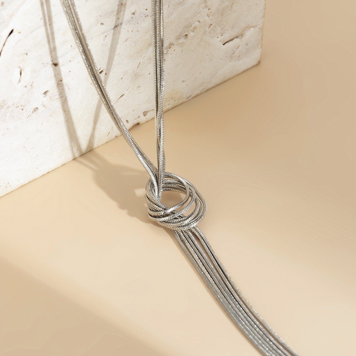 Simple Personalized Cold Style Long Tassel Necklace