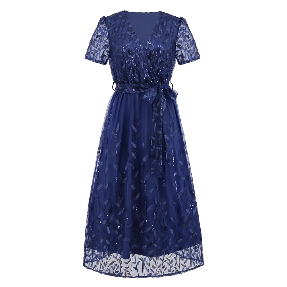Women's Fashion Fil-Lumiere Slim-fit Mesh Dress