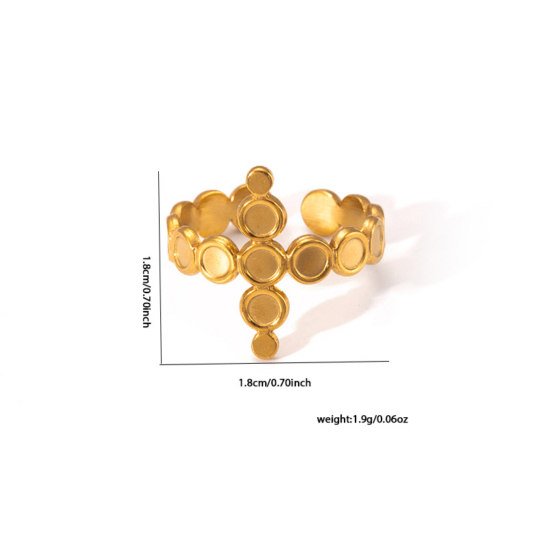 Geometry Pattern Stainless Steel Women's Ring