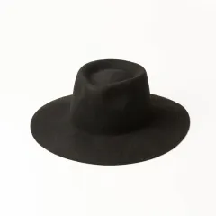 New Delicate Woolen Jazz Top Hat Casual Fashion Felt - Black - View 1