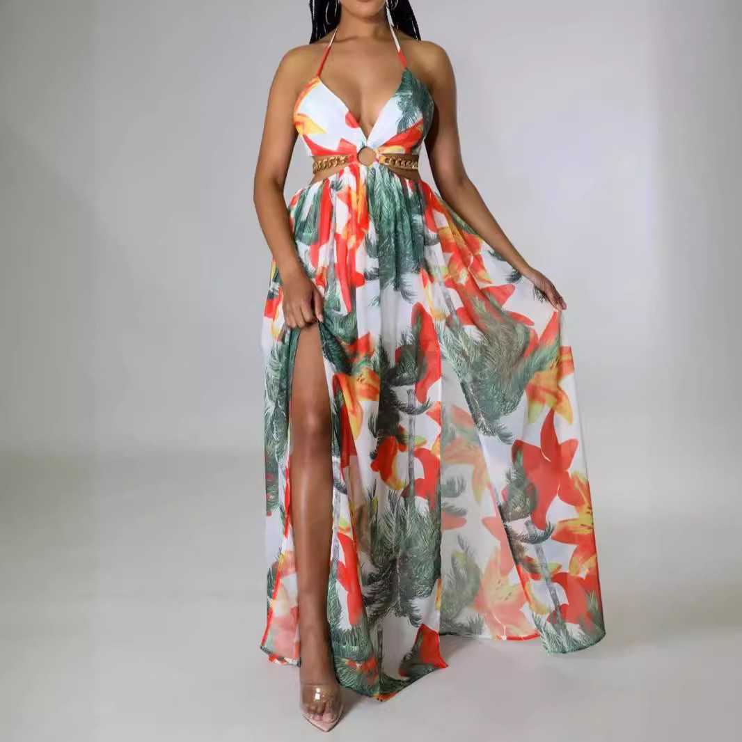 Women's Printed Dress Sling Style