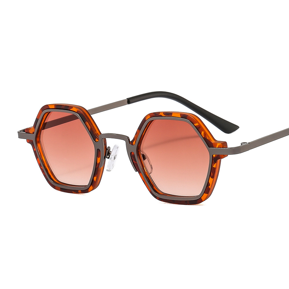 Punk Hip Hop New Sunglasses Personalized Small Frame Multi-Edge - Image 3