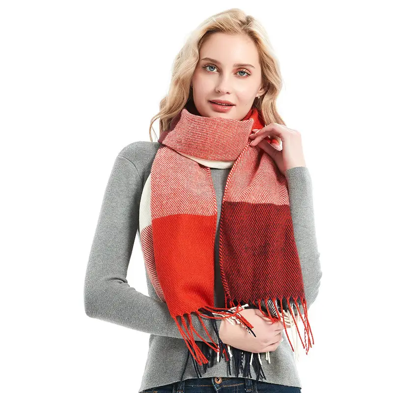 British-style Mens And Womens Couple Tassel Scarf