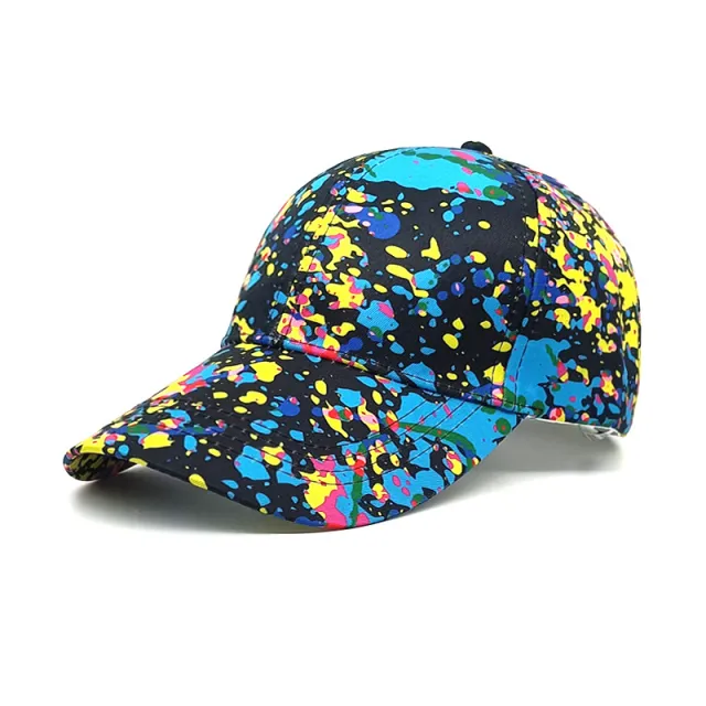 Spring And Summer Printing Sun proof Trendy Hip Hop Painted Peaked Cap Style 02 M - Shop at LoveMi