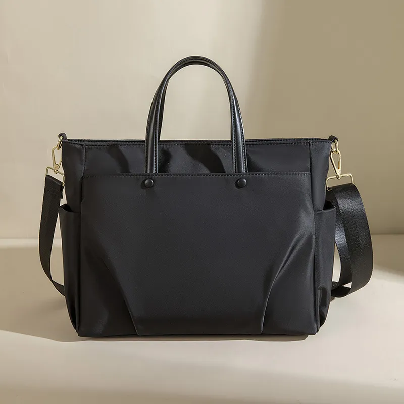 Women's Business Shoulder Bag Hand-carrying Oxford Cloth Waterproof - Black
