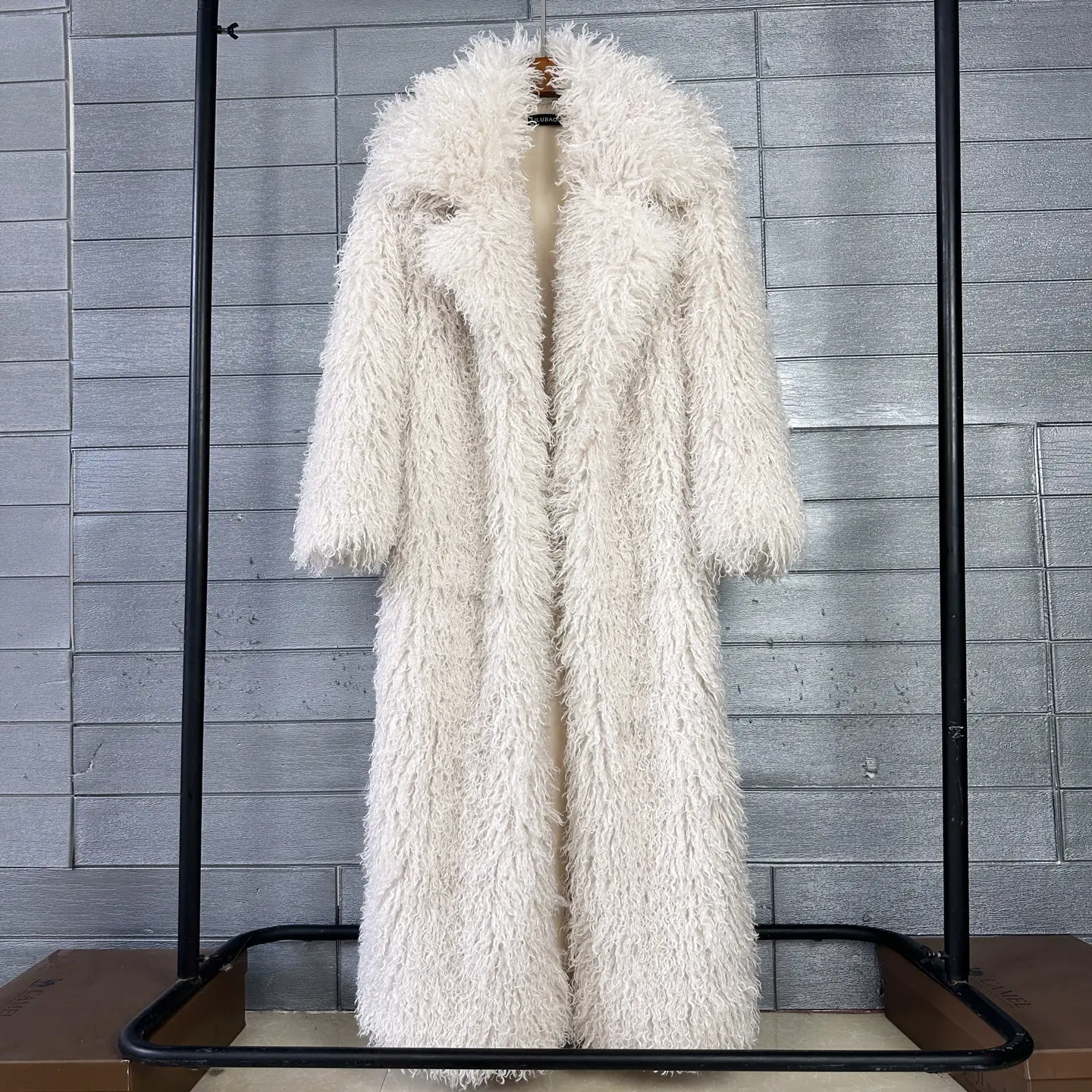 Womens Elongated Wool Coat
