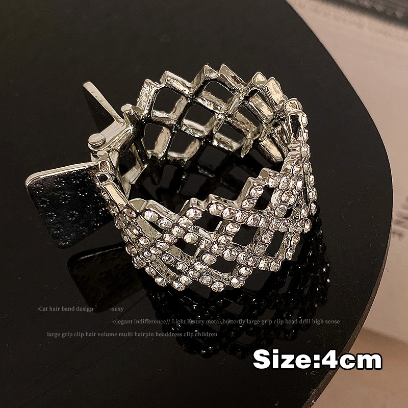 Rhombus Rhinestone Silver