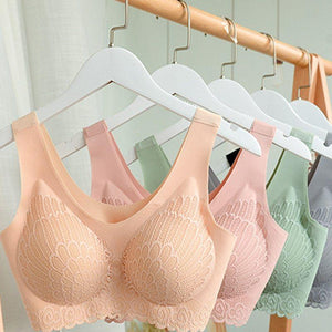 Title 2, Ice silk gathered bra women