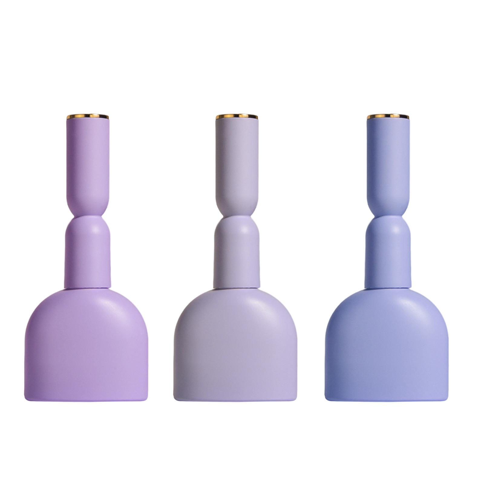 Light-proof Glass Nail Polish Bottle Bottle With Brush Electroplating Nail Polish Cover 4