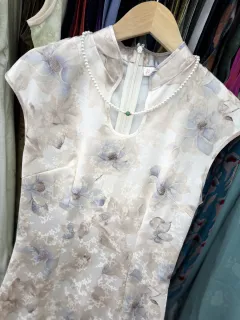 Chinese-style National Wind Improved Cheongsam Literary Retro Thin Single Layer - View 1