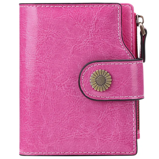 Hasp Clutch Girls Coin Pocket Multifunctional Card Holder Rose - Shop at LoveMi