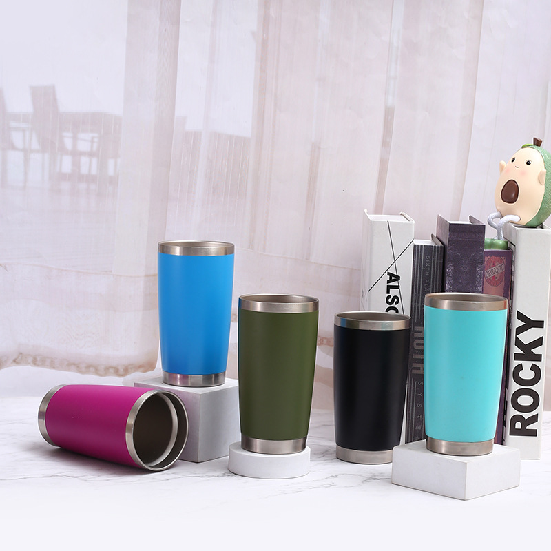 20oz Car Mug 304 Stainless Steel Double-Wall Vacuum Insulated Bottle
