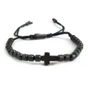 Cross Bracelet Black