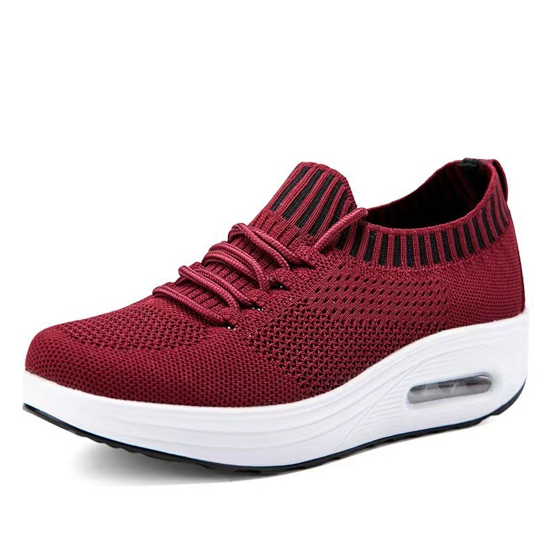 Mesh Low-top Air Cushion Thick Bottom Female Mesh Surface Breathable Shoes