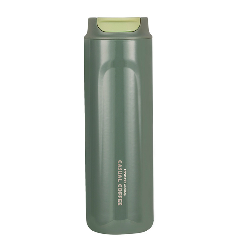 Stainless Steel Portable Outdoor Pour-Over Coffee Mug With Press Rod