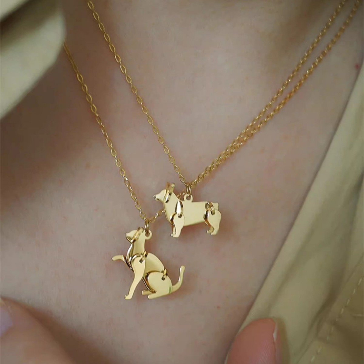 Cat Puppy Personalized All-match Necklace For Women