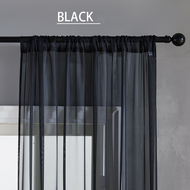 Factory Direct Sales Finished Window Screen Curtain Terylene Solid Color Window Screen Hot-selling - Image 15