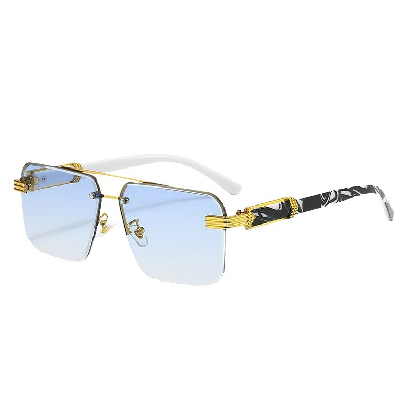Half Frame Large Frame Diamond Mirror Leg Bag Flower Trendy Men And Women