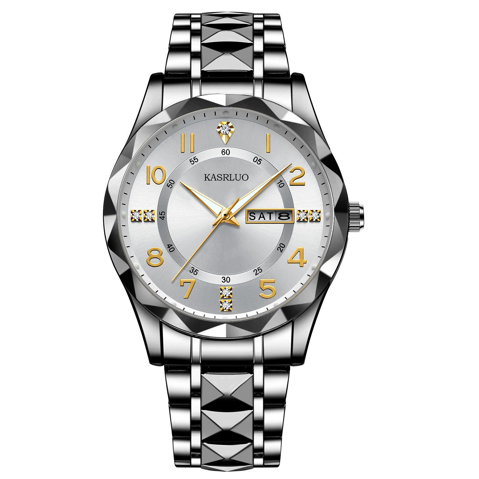 Men's Dual Calendar Fashion Waterproof Luminous Quartz Watch 4