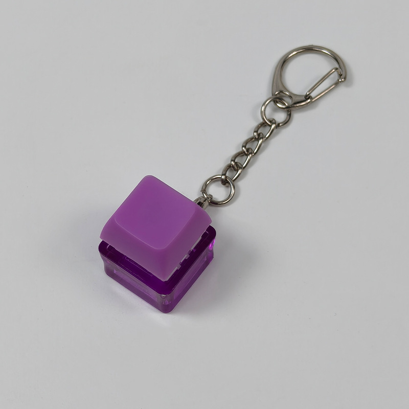 Stress-relief Keychain Toy With Finger-popping Buttons For Venting