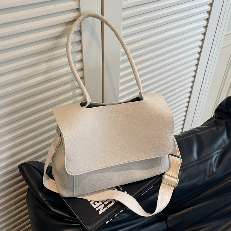 Vintage Casual All-matching Tote Bag - Beige