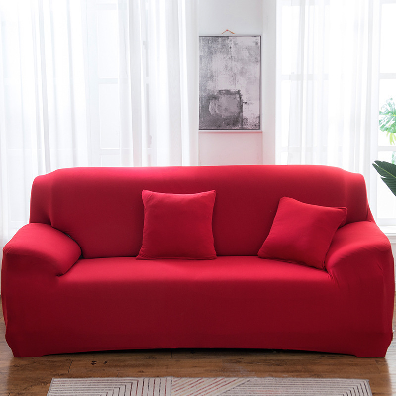 Simple Versatile Solid-color Stretch Sofa Cover For Home Use