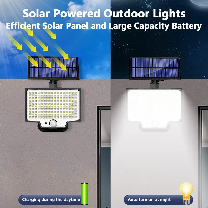 Outdoor Balcony Yard Lamp LED Solar Split Remote Control