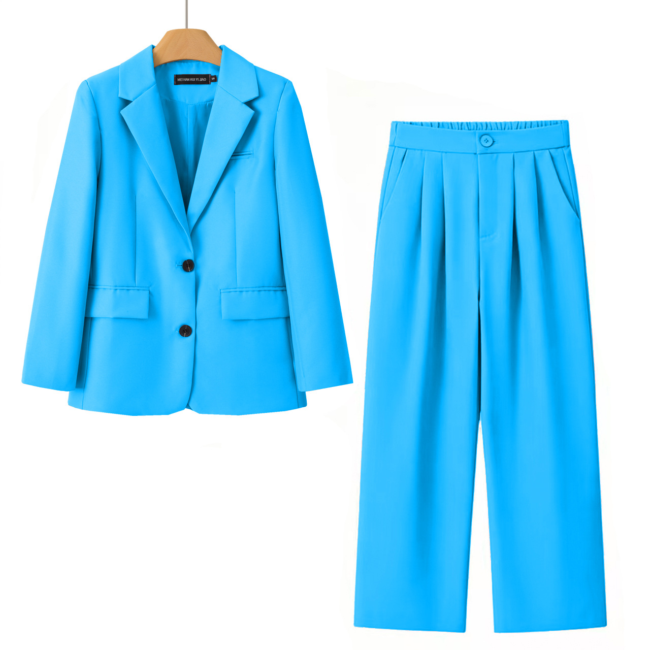 Womens Casual Suit Pants Two-Piece Set 7