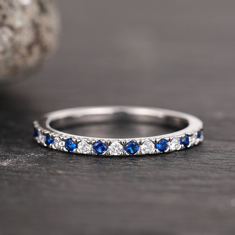 European And American Geometric Round Ring Womens Minimalist Style