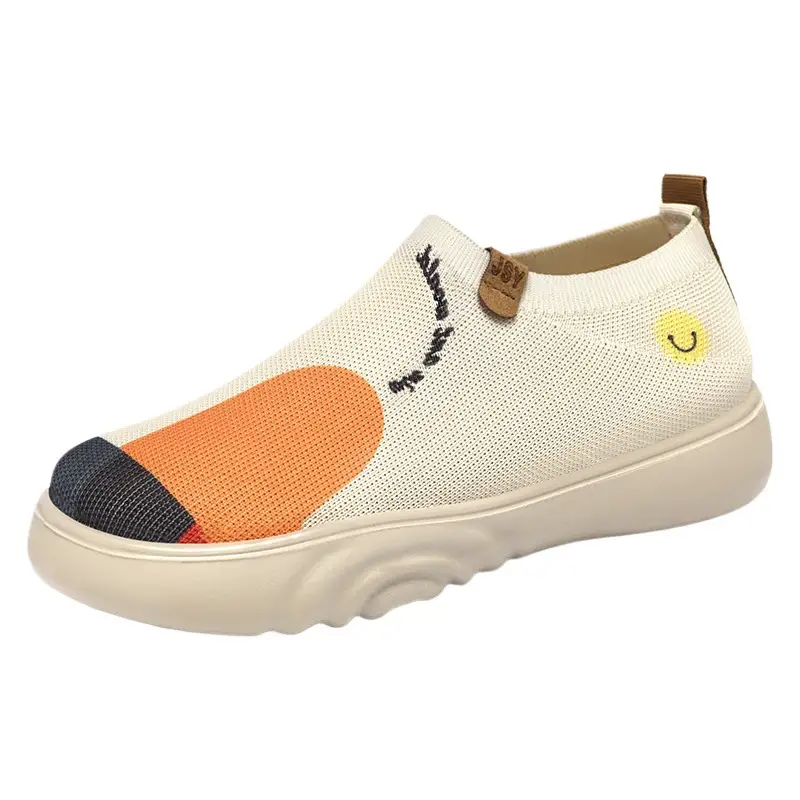 Solid Color Polyurethane Painted Casual Shoes