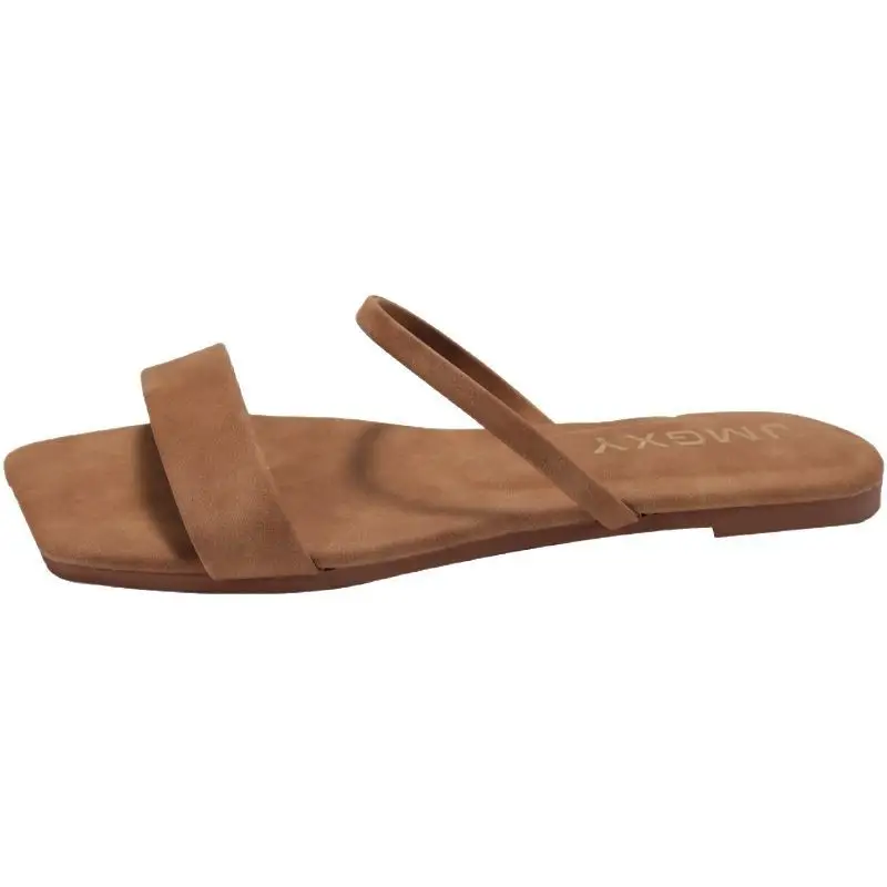 Summer Korean Style Square Toe Peep Toe Sandals For Women